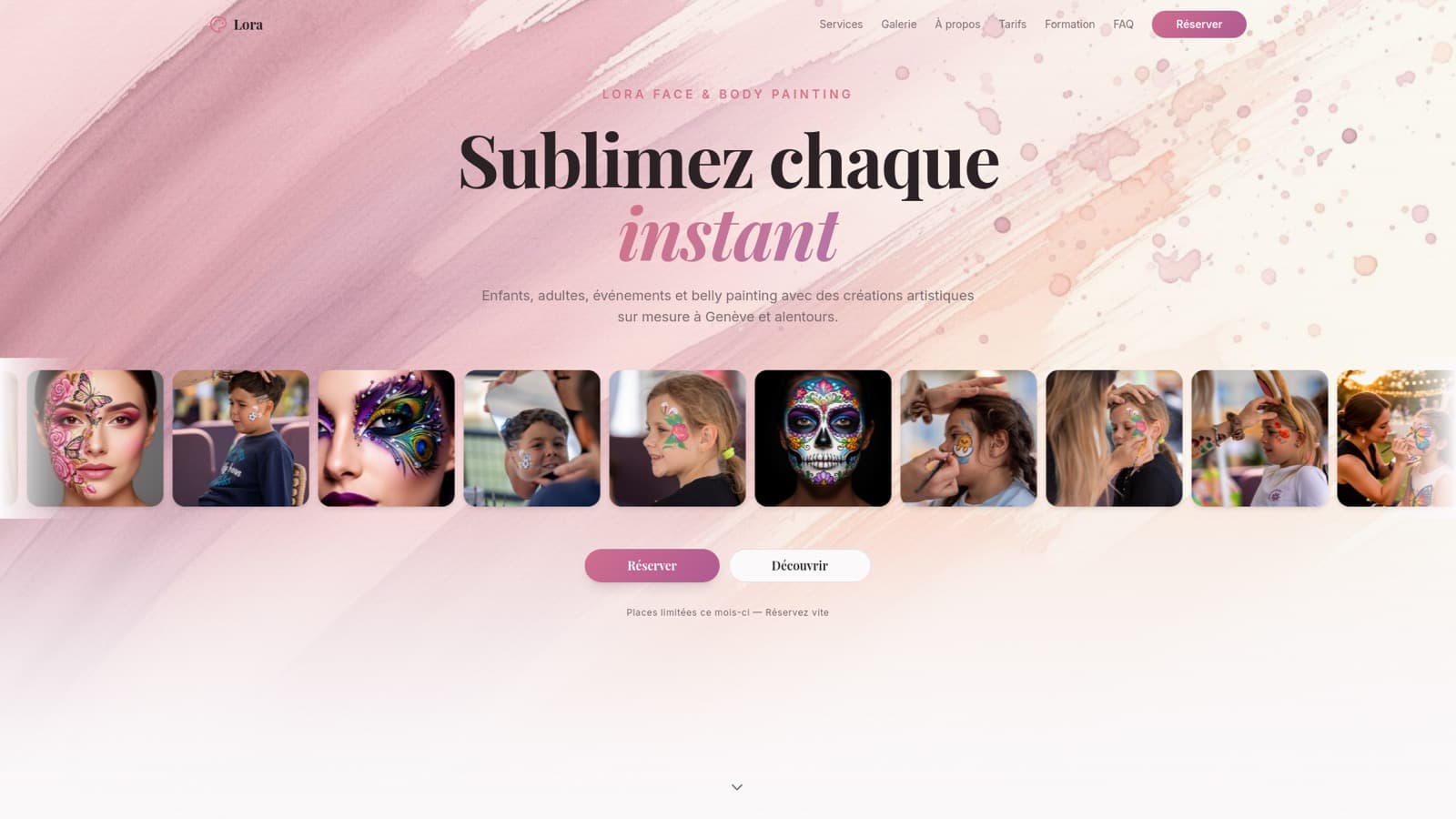 Lora Face & Body Painting : Site vitrine