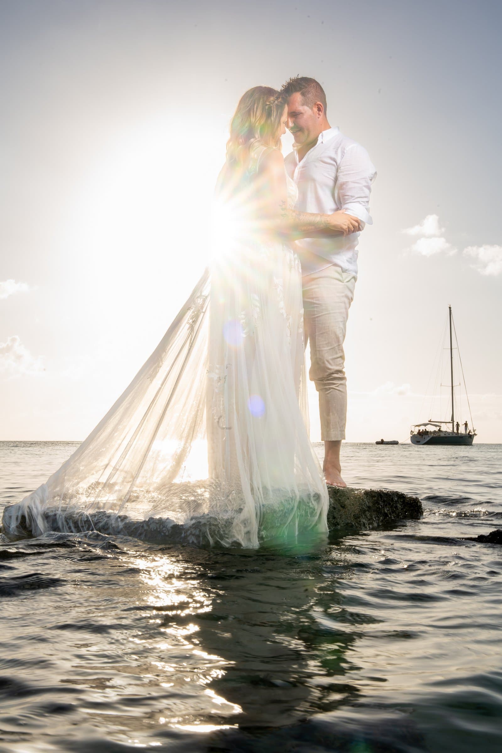 Mariage en bord de mer