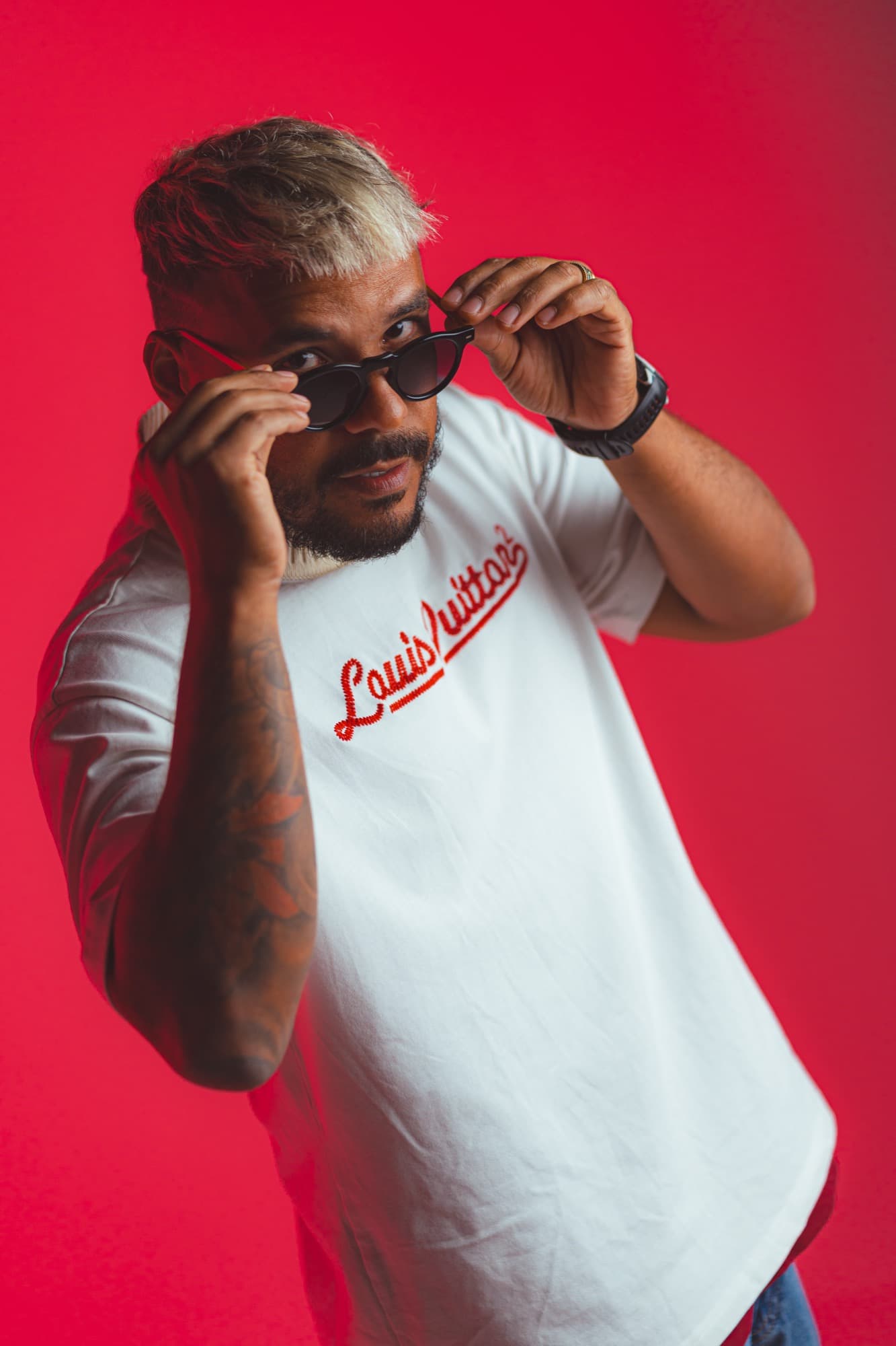 Portrait Studio : Fond Rouge